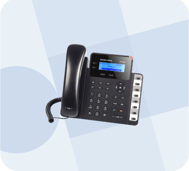 GRANDSTREAM GXP1628 GIGABIT HD IP PHONE X2 LINEs / X2 SIP ACCOUNTs...